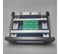 Station de sérigraphie manuelle de petite taille, table d'impression de pâte à souder CMS en acier avec grattoir, épaisseur réglable, imprimante de pochoirs PCB haute précision, facile à utiliser