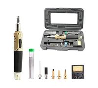 Station de Soudage, 10 en 1 Professional Butane Soudage Fer Kit de soudage fer haute qualité Mini Gaz Station gros(Giallo)