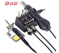 Station de soudage 2 en 1 750W, affichage numérique LCD, station de retouche de soudage pour téléphone portable BGA SMD PCB IC, outils de réparation de soudure 8898 8858 Hot Air Gun