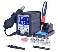 station de soudage 2 en 1, puissance 750W, écran LCD avec réglage de la température, paquet 2220VEU