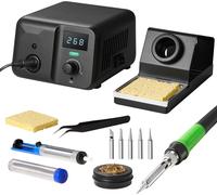 Station de soudage 70W avec écran LCD - Température réglable 122°F-932°F - Kit de soudage haute performance pour l'électronique et le bricolage - Kit de soudage professionnel