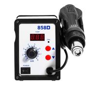 Station de soudage à air chaud 700 W 858D numérique portable avec 3 buses d'air, affichage numérique LED, pistolet à air chaud pour soudage et dessoudage SMD