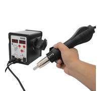 Station de soudage à air chaud 750 W - 200-480 °C - 3 buses - Écran LED - 8 vitesses - 120 l/min - Fonction sommeil UE 220 V - Pour réparation électronique