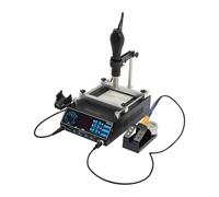 Station de soudage à air chaud, station de soudage de précision, fer à souder à air chaud, surface de préchauffage 120 x 120 mm pour réparation électronique, carte de téléphone portable