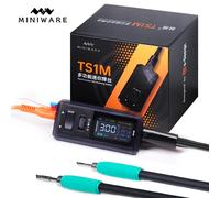 Station de soudage intelligente Miniware Original TS1M, mini station de retravaillage portable, fer à souder pour poignée C210 et poignée C245 245 SET and 140W US