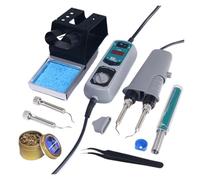 Station De Soudage Portable Avec Pincettes, Fer À Souder, Kit Dessoudage Puces, Équipement CMS Chauffage Rapide Avec ContrôLe PréCis