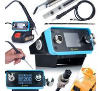 Station de soudage rechargeable Delphin AT12BD Animal PRO series pour pointes T12 Rosfix Blue