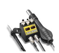 Station de Soudage, Station De Soudage 2 En 1 Avec Affichage Numérique LCD, Reprise BGA, Souffleur D'air Chaud, Pistolet Thermique, Sèche-cheveux, Outils Réparation 8898(A)