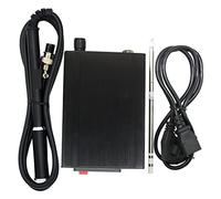 Station de Soudage, Station de soudure T12 Station numérique en fer à souder électronique OLED 1. 3 pouces avec poignée en métal noir et conseils en fer T12(SET1)