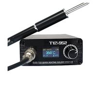 Station de Soudage, T12-952 OLED Station de soudage numérique T12-M8 Poignée en alliage en aluminium avec soudure en fer à souder(SET2)