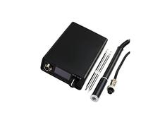 Station de Soudage, T12-Q19 Station de soudure de fer à souder électronique OLED 1. 3 pouces appropriées AC DC Puissance avec poignée en métal m8 pointes de fer(SET2)