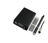 Station de Soudage, T12-Q19 Station de soudure de fer à souder électronique OLED 1. 3 pouces appropriées AC DC Puissance avec poignée en métal m8 pointes de fer(SET5)