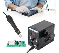 Station de soudage Toolour 858D 220V avec 100-500 ° Ensemble de pistolets thermiques pour sèche-air chaud C ° C/ ℉ Écran LED de température noir