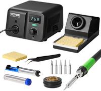 Station de soudage VEVOR, fer à souder, distributeur de fil de soudure, kit de soudure 70 W avec affichage numérique, régulation de la température, transformateur intégré, mode veille automatique, 5 p