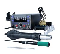 Station de soudage WEP T12, station reprise à air chaud avec fer souder électrique, pistolet dessouder, machine for PCB CMS(SET1)