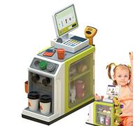 Station de supermarché pour - Caisse de Jeu, Configuration de la Caisse de Jouets, Jeu de rôle imaginatif, activité d'apprentissage sensoriel | Jeu de Simulation d'intérieur pour