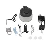 Station de support pour aérographe, support à aérographe en acier inoxydable et verre à fixation par pince, avec rotation à 360 degrés, support universel T60K pour aérographe