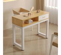 Station de Table À Ongles Manucure en Bois,Bureau Professionnel Simple Moderne d'art D'ongle de Station Thermale de Salon avec des Tiroirs de Stockage, pour La Maison/Salon de Manucure