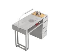 Station de Table de manucure élégante Fonctionnelle, Bureau d’Ongles Moderne avec collecteur de poussière intégré, Spa Professionnel en Bois Salon de manucure Tech, beauté Nail Art Travail a