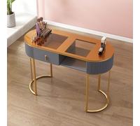 Station de Table de manucure élégante Fonctionnelle, Moderne Bureau de Technologie des Ongles avec tiroirs et Armoire de Rangement Travail de beauté des Ongles Professionnel pour Salon Spa a