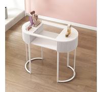 Station de Table de manucure élégante Fonctionnelle, Moderne Bureau Professionnel de Technologie des Ongles avec tiroirs et Armoire de Rangement pour Les Artistes Salon en Bois Spa Travailpo