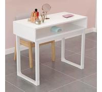 Station de Table de manucure élégante Fonctionnelle, Moderne Professionnelle Double Technologie des Ongles avec tiroirs de Rangement Travail d’Art d’ongle en Bois pour Spa Salon de beauté bu