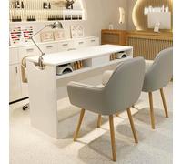 Station de Table de manucure Moderne Professionnel Spa Salon de beauté des Ongles Travail avec tiroirs de Rangement Habillage de Maquillage en Bois pour Les Technologies des Ongles polyvalen