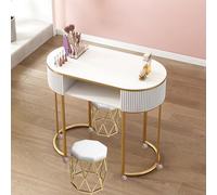 Station de Table de manucure Moderne Professionnel Technique des Ongles avec tiroirs étagères roulettes verrouillables et Dessus en Verre Artiste en Bois Bureau de Travail pour Salon de Beau