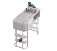 Station de Table de manucure Moderne Transparente, ongle en Verre trempé pour manucure, Cabine de Travail de Salon de manucure Professionnel, Technologie de pédicure, Salon de beauté, B, 120