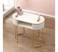 Station de Table de manucure Technique d’ongle Moderne avec tiroirs verrouillables et Dessus en Verre pour Salon de beauté Spa Ongle en Bois Professionnel avec étagères Ouvertes et roulettes