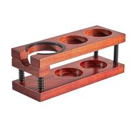 Station de tassage du café avec Ressort, tasseur et Support pour Porte-Filtre, Compatible avec la boîte à Marc d'espresso, Accessoire de Barista (Kaki foncé)