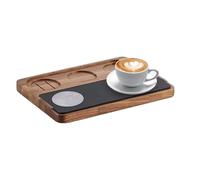 Station de tassage | Station de tassage en bois pour porte-filtre - Support pour tasseur,pour Plan de Travail de Cuisine, Maison, Bar, Café, Presse à Dosette de 51 à 58 mm
