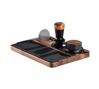Station de Tassage,Station de tassage en bois pour porte-filtre - Support pour tasseur,pour Plan de Travail de Cuisine, Maison, Bar, Café, Presse à Dosette de 51 à 58 mm