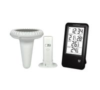 La Crosse Technology Station de température WS9068 – Sonde piscine – Écran français – Noir