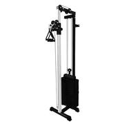 Station de Traction pour Montage Murale Entraînement par Câble Musculation Crossover Plaques de Poids Ajustables 180 kg Salle de Sport Domicile Rail Multi-Hauteur Réglable [Accessoires Inclus]