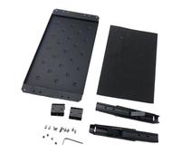 Station de travail amovible avec plateau pliable en aluminium - Mécanisme de libération rapide pour établi