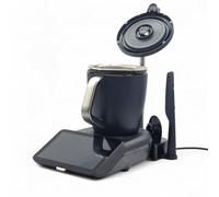 Station de Travail pour Thermomix TM7 Noir | Support Couvercle Intégré + Rangement Fouet Spatule Bouchon | Organisation Cuisine | Fabrication Française