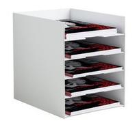 Station de tri Formularbox, 5 compartiments, gris