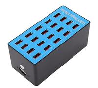 Station de USB 100W Hub de Chargeur USB 20 Ports Chargeur USB Chargeur de Hub Multi-Ports Adaptateur Secteur Mural Station de Rapide pour Téléphone Portable(Prise européenne)