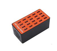 Station de USB, Alimentation Murale 20 Ports Chargeur Intelligent Rapide Prise en de Plusieurs Ports Appareils Intelligents Plug and Play -20°-50° Température de(Prise UE)