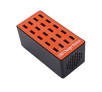 Station de USB Multiple, Chargeur Rapide Mural 90 W 5 V/16 A 20 Ports, Technologie D'identification Intelligente, pour Plusieurs Appareils Smart Phone Tablette Ordinateur