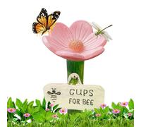Station d'eau d'abeille pour jardin, station d'arrosage des papillons | Tasses à boire des stations d'arrosage d'abeilles pour l'extérieur - Hygienic Safe Pollinators Pollinateurs Feeder Butterfly Cup