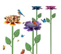 Station d'eau de pollinisation pour abeilles et bourdons 4 pièces en forme | Agent d'abeille pour une utilisation sur le patio Terrasse en bois Jardin Extérieur à Papillons Ferme et étang et fontaine