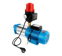 Station d'eau domestique professionnelle en acier inoxydable 4000 l/h (9,8 bars) - Pompe centrifuge avec interrupteur à pression, robuste et silencieuse pour arrosage de jardin, centrale d'eau