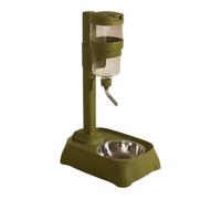 Station d'eau et de nourriture pour animaux de compagnie de grande capacité avec hauteur réglable pour différents animaux de compagnie