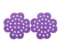Station d'eau Flottante pour Abeilles 2 Pièces, Plastique Pourpre | Forme Fleur Détachable, Nettoyage Facile, Soutien Annuel des Pollinisateurs, pour Balcons et Bassins