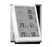 Station d'écran LCD avec capteur d'humidité RF433 - Portée de 100 m (1 moniteur + 10 capteurs)