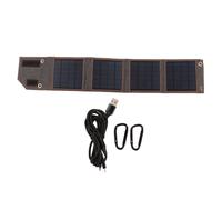 Station d'énergie portable : panneaux monocristallins pliables dans un chargeur solaire portable durable et étanche, offrant un rendement de