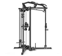 Station d'entraînement à haltères libres avec poulie supérieure et inférieure