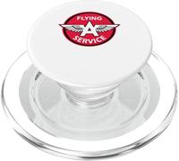 Station d'essence rétro Vintage Volant Une Voiture de Service PopSockets PopGrip pour MagSafe